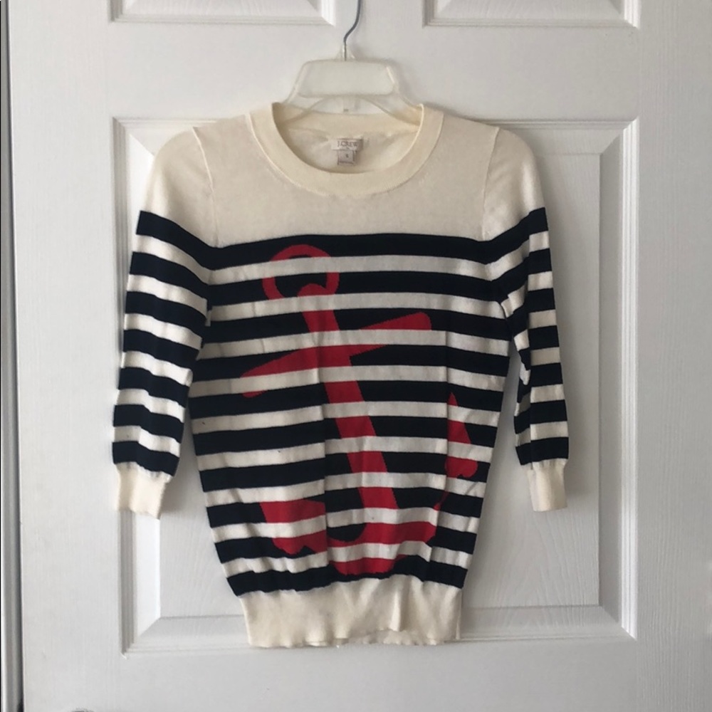 J Crew anchor sweater
